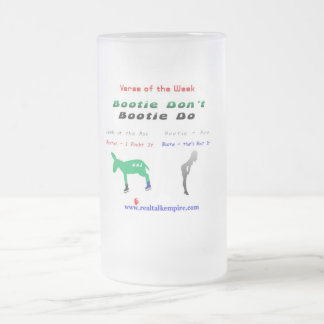 glas - geen laarzen matglas bierpul