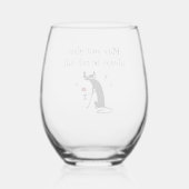 Glas Half vol Grappig Wijntoast (Achterkant)