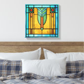 GLAS IN LOOD 3 CANVAS AFDRUK (Insitu (Slaapkamer))
