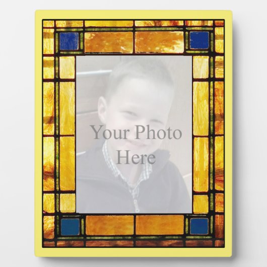 Glas in lood Aangepaste fotoweergave Plaque bekijk Fotoplaat (Voorkant)