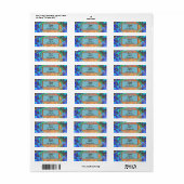 Glas in lood Abalone Shell Abstracte mozaïek Etiket (Full Sheet)