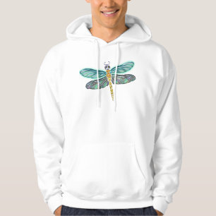 Glas in lood & Abalone Shell Dragonfly Hoodie