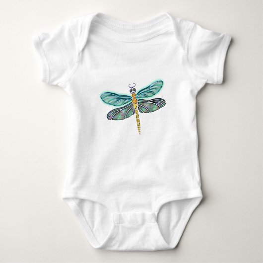 Glas in lood & Abalone Shell Dragonfly Romper (Voorkant)