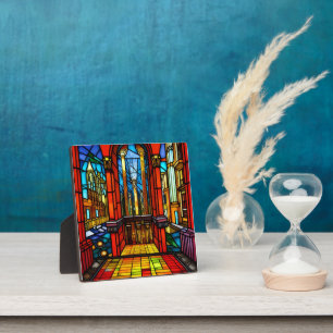 Glas in lood Abbey Digital Art Tabletop Fotoplaat