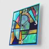 GLAS IN LOOD ABSTRACT 1 VIERKANTE KLOK (Hoek)