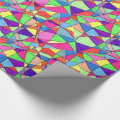 "Glas in lood" Abstract ontwerpverlooppapier Cadeaupapier (Hoek)