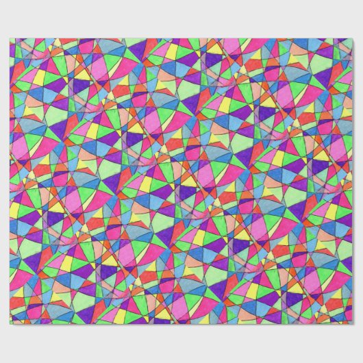 "Glas in lood" Abstract ontwerpverlooppapier Cadeaupapier (Vlak)