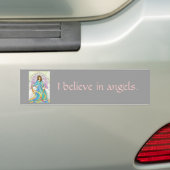 Glas in lood Angel Bumpersticker (Op auto)