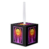 Glas in lood Angel Kubus Ornament (Achter hoekig)