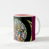 Glas in lood Angels-Mok Tweekleurige Koffiemok (Voorkant rechts)