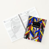 Glas in lood Art Deco Recept Notitieboek (Binnen)