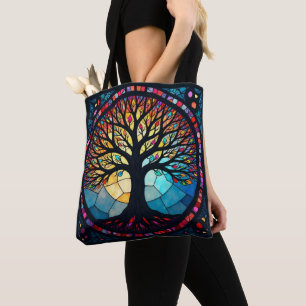 Glas in lood Art, Tree of Life Glas in lood Draagtas