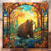 Glas in lood Beer Venster Cling Raamsticker (Vel 2)