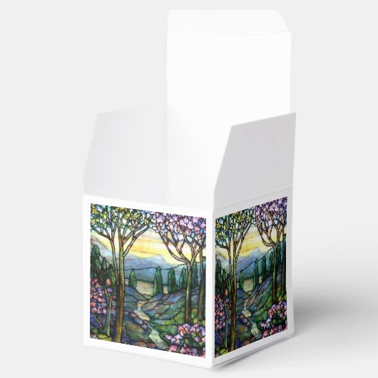 Glas in lood Bergen en Stroom Bedankdoosjes (Geopend)