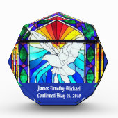 Glas in lood Bevestiging RCIA Heilige Geest Dove Fotoblokken (Voorkant)