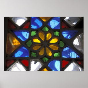 Glas in lood binnen het Nationaal Poster