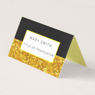 Glas in lood Black Gold Visitekaartjes