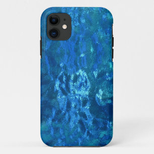 Glas in lood blauw iPhone 11 hoesje