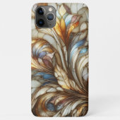 Glas in lood Bloemen Mozaïek Kunstpatroon Case-Mate iPhone Case (Achterkant)