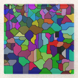 Glas in lood Blok Tegel Glas Onderzetter