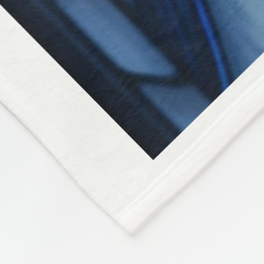 Glas in lood Blue Bird Design Fleece Deken (Hoek)