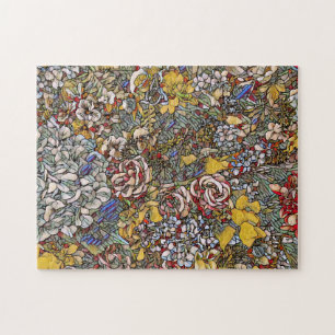 Glas in lood Botanische Bloemen Legpuzzel