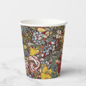 Glas in lood Botanische Bloemen Papieren Bekers (Achterkant)