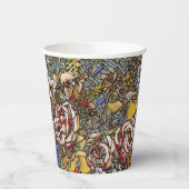 Glas in lood Botanische Bloemen Papieren Bekers (Links)