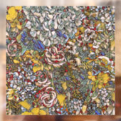 Glas in lood Botanische Bloemen Raamsticker (Vel 2)