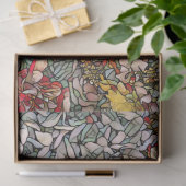 Glas in lood Botanische Bloemen Tissuepapier (Geschenk)