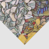 Glas in lood Botanische Bloemen Tissuepapier (Detail)