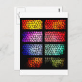 Glas in lood briefkaart (Voorkant / Achterkant)