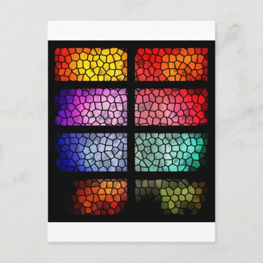 Glas in lood briefkaart (Voorkant)