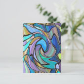 Glas in lood briefkaart (Staand voorkant)