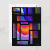 Glas in lood briefkaart (Voorkant / Achterkant)