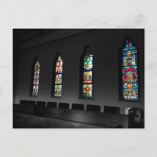 Glas in lood briefkaart (Voorkant)