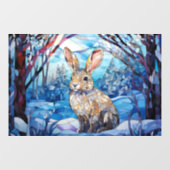 Glas in lood Bunny Raamsticker (Vel)