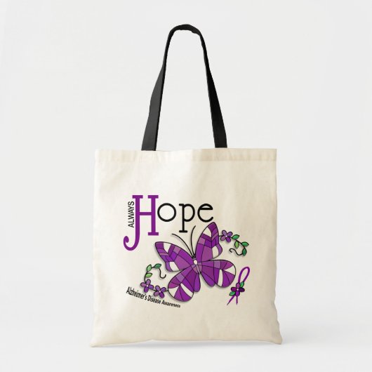 Glas in lood Butterfly Alzheimer Tote Bag (Voorkant)