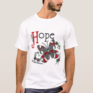 Glas in lood Butterfly Brain Tumor T-shirt