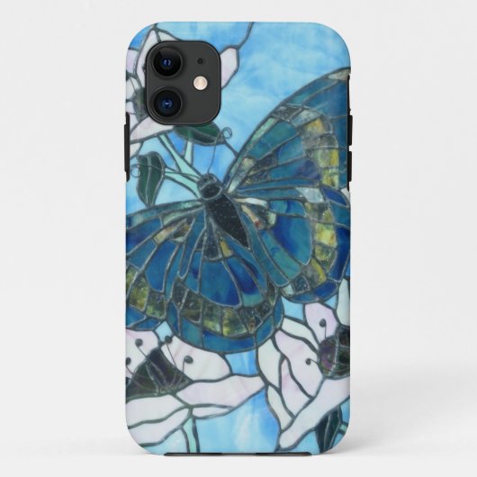 Glas in lood Butterfly Case-Mate iPhone Case (Achterkant)