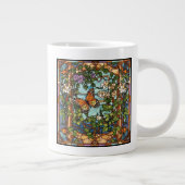 Glas in lood Butterfly Extra Grote Beker (Rechts)