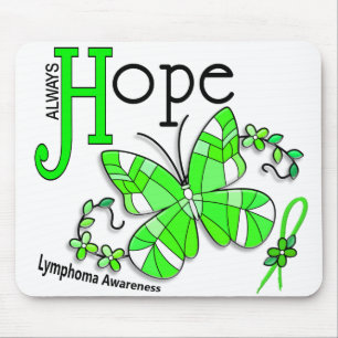 Glas in lood Butterfly Lymfoom Muismat