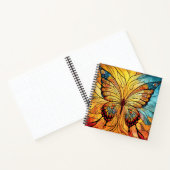 Glas in lood Butterfly Notitieboek (Binnen)