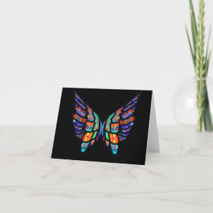 Glas in lood Butterfly voor alle gelegenheden Kaart