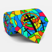 Glas in lood Calvarium Cross Stropdas (Opgerold)