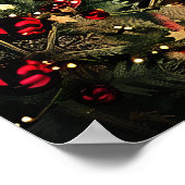 Glas in lood Christmas Art Poster (Hoek)