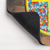 Glas in lood Cross (met web-url) Muismat (Hoek)