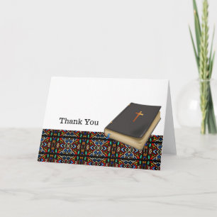 Glas in lood dank u bedankkaart