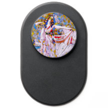 Glas in lood danser in vloeiende kleding