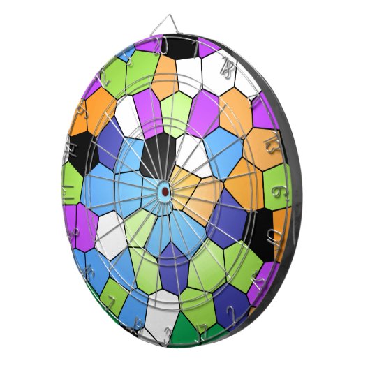 Glas in lood dartbord (Voorkant Rechts)
